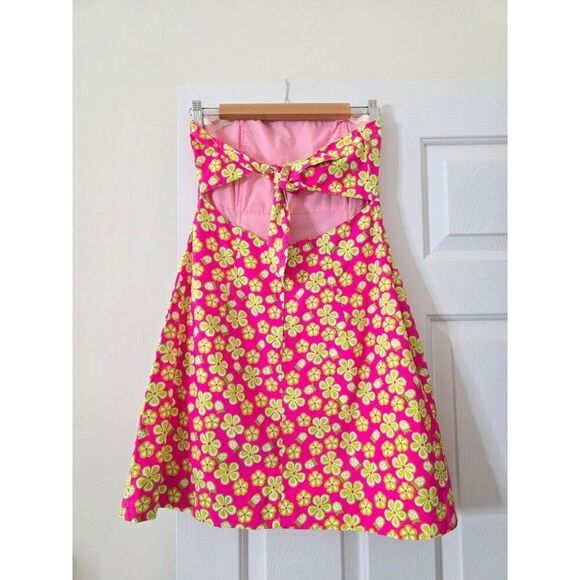 VTG Lilly pulitzer Sleeveless Floral Mini Dress 4 - Picture 1 of 7